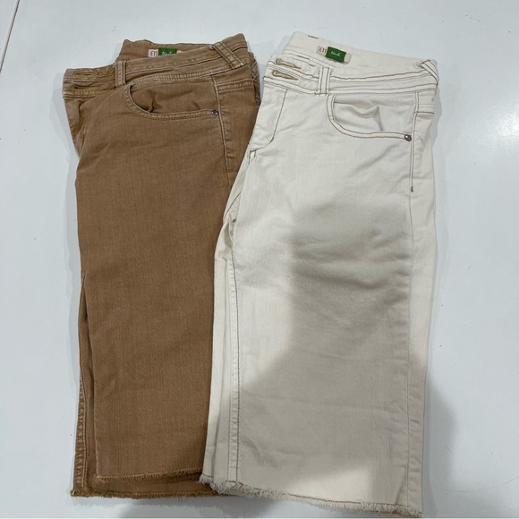 2 pair of Anthropologie ETT TUA Bermuda cut off shorts - Picture 9 of 10